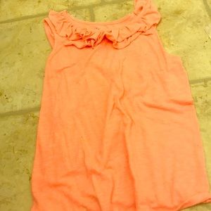 Ruffle collar tank top